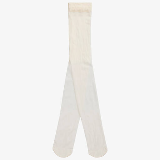 Country Kids - Girls Ivory Microfibre Opaque Tights