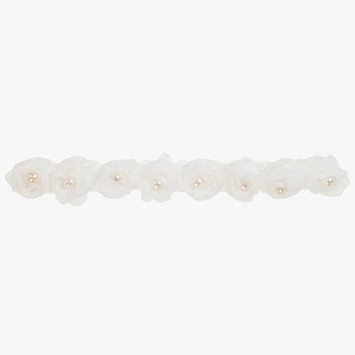 Cute Cute-Off-White Floral Headband | Childrensalon