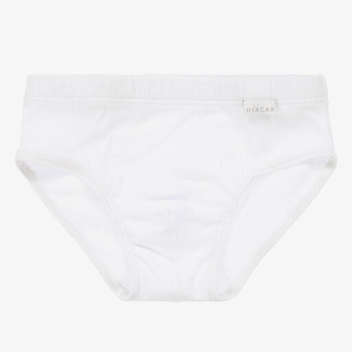 Diacar-Boys White Cotton Pants | Childrensalon