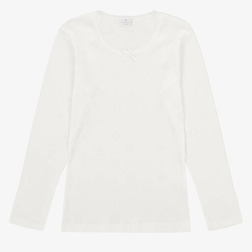 Diacar-Weißes Baumwoll-Unterhemd (M) | Childrensalon