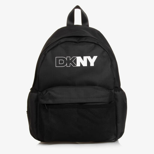 DKNY-Black Canvas Backpack (38cm) | Childrensalon