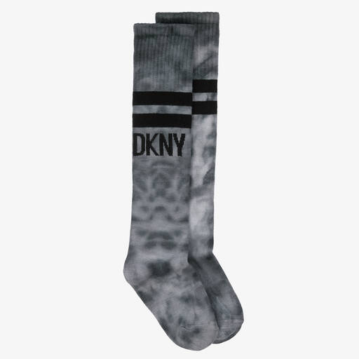 DKNY-Black & Grey Tie Dye Socks  | Childrensalon