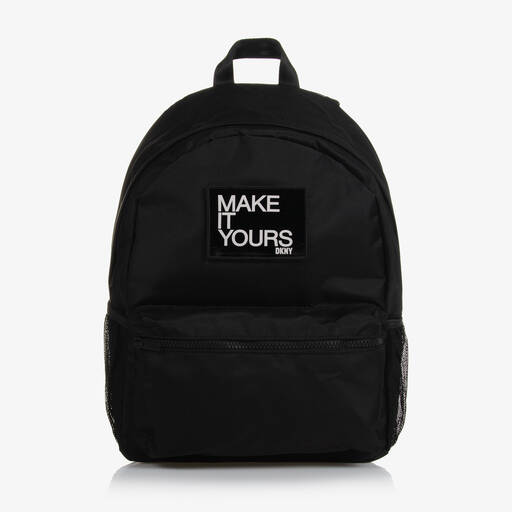DKNY-Black Make It Yours Backpack (39cm)  | Childrensalon