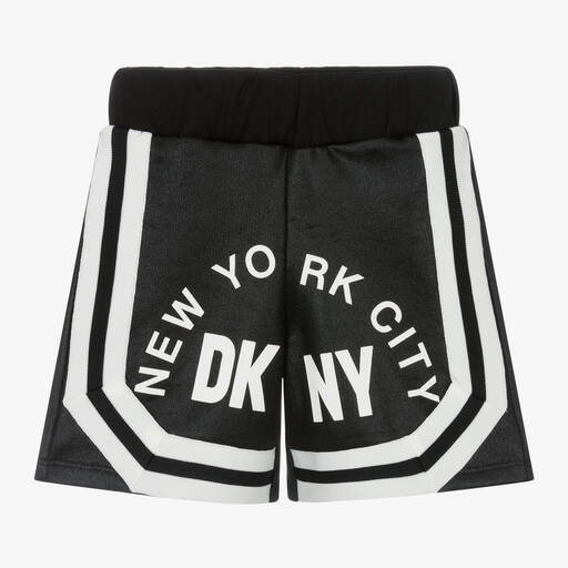 DKNY-Black NYC Jersey Shorts | Childrensalon