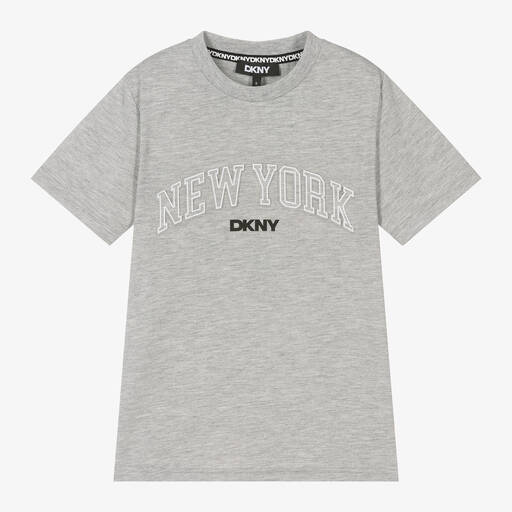 DKNY-Boys Grey New York T-Shirt | Childrensalon