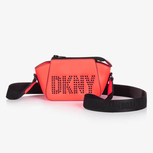 DKNY-Girls Neon Pink Crossbody Bag (18cm) | Childrensalon