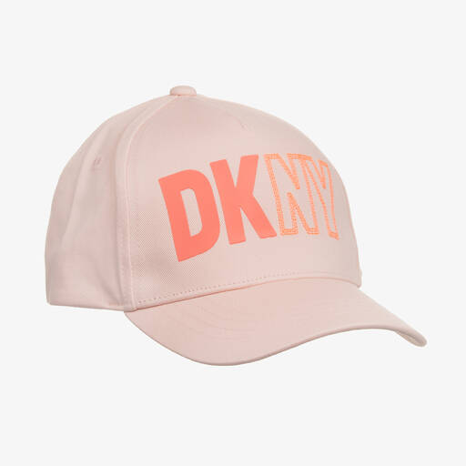 DKNY-Girls Pink Cotton Cap | Childrensalon