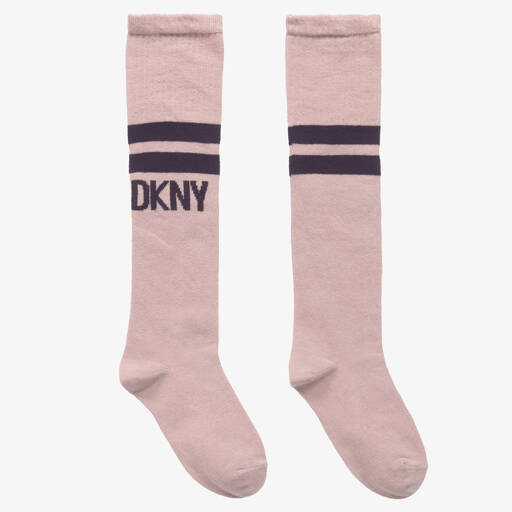 DKNY-Girls Pink & Purple Knee High Socks | Childrensalon