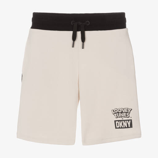DKNY-Teen Beige Looney Tunes Cotton Shorts | Childrensalon