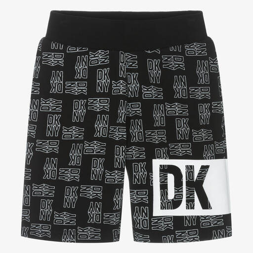 DKNY-Teen Black Cotton Shorts | Childrensalon