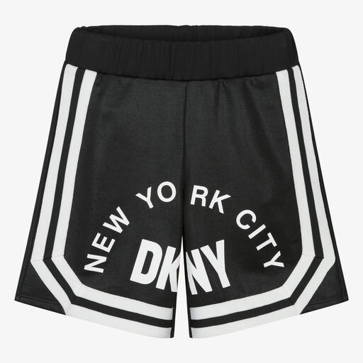 DKNY-Teen Black NYC Jersey Shorts | Childrensalon