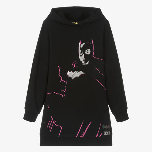 DKNY-Robe sweat noire Batgirl pour ado fille | Childrensalon