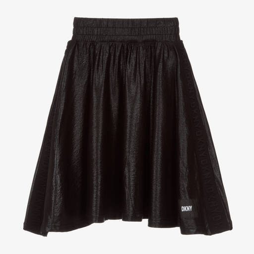 DKNY-Teen Girls Black Shimmer Midi Skirt | Childrensalon