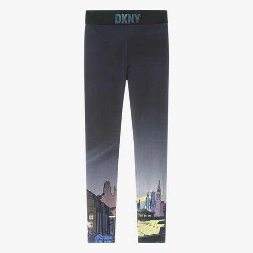 DKNY-Синие хлопковые легинсы со знаком Бэтмена | Childrensalon