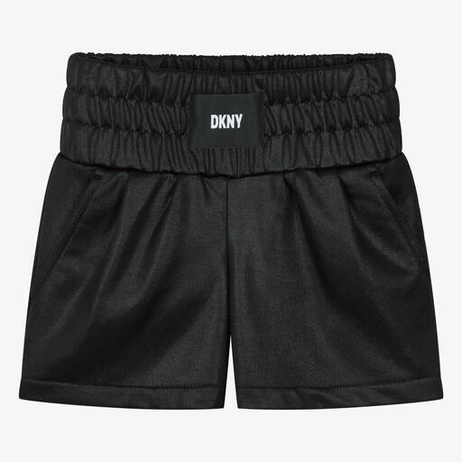 DKNY-Teen Girls Shimmery Black Jersey Shorts | Childrensalon