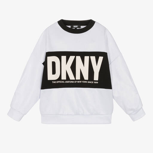 DKNY-Teen Girls Silver Lurex Sweatshirt | Childrensalon