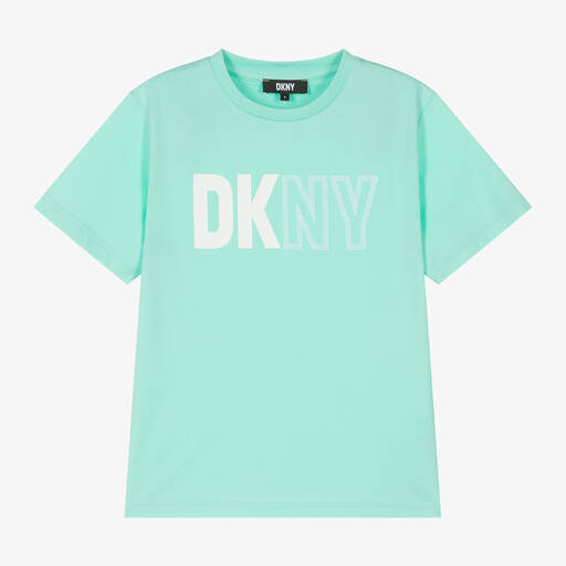 DKNY-Teen Green Cotton T-Shirt | Childrensalon