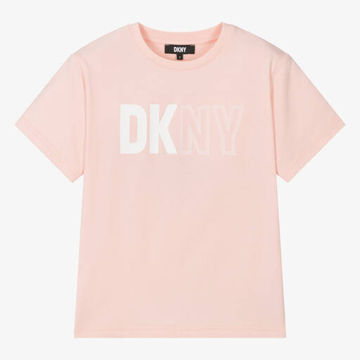 DKNY-Teen Pink Cotton T-Shirt | Childrensalon