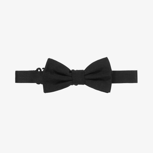 Dolce & Gabbana-Boys Black Silk Bow Tie | Childrensalon