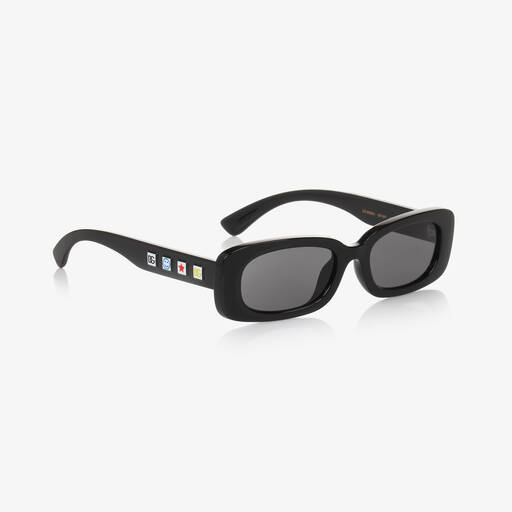 Dolce & Gabbana-Girls Black DG Charms Sunglasses | Childrensalon