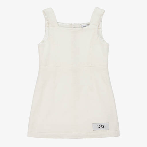 Dolce & Gabbana-Girls White Terry Cotton Re-Edition Dress | Childrensalon