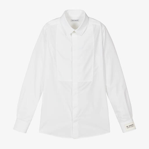 Dolce & Gabbana-Teen Boys White Re-Edition Tuxedo Shirt | Childrensalon