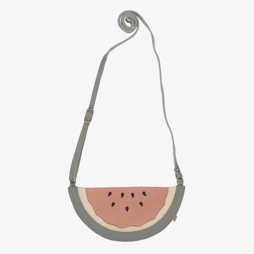 Donsje-Girls Leather Watermelon Purse (18cm) | Childrensalon