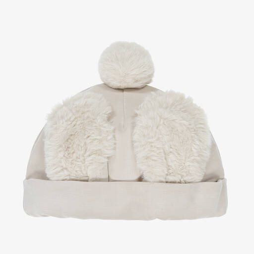 Donsje-Ivory Bunny Modal Hat | Childrensalon