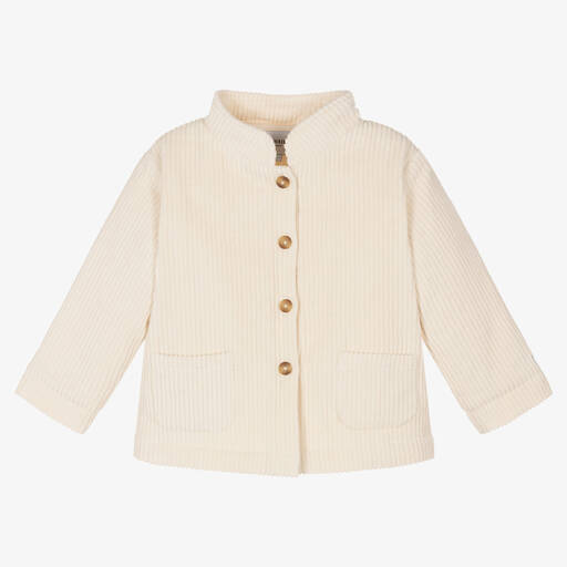 Donsje-Ivory Cotton Corduroy Jacket | Childrensalon