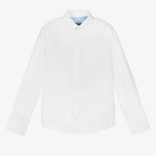 Dr. Kid-Boys White Cotton Shirt | Childrensalon