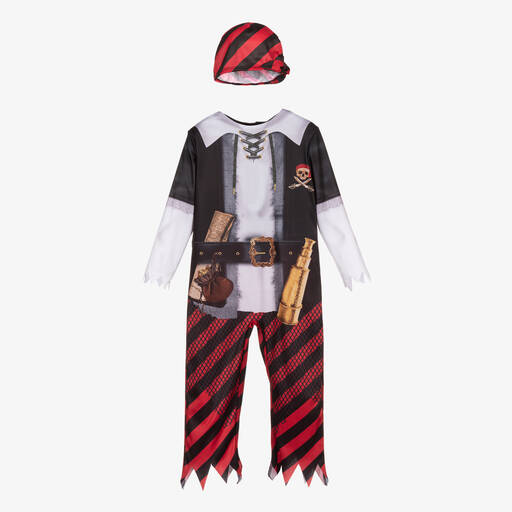 Dress Up by Design-Déguisement de pirate noir et rouge garçon | Childrensalon