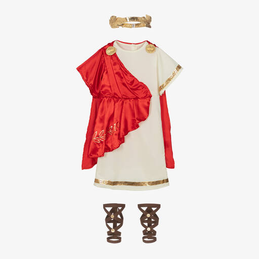 Dress Up by Design-زي تنكري إمبراطورة رومانية لون أحمر للبنات | Childrensalon