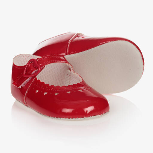 Early Days-Baby Girls Red Patent Pre-Walker Shoes | Childrensalon