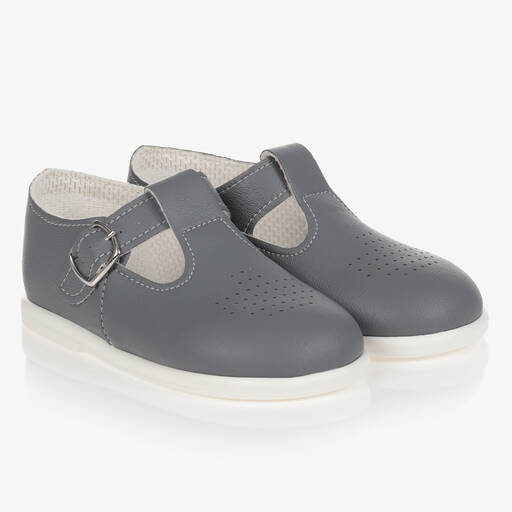 Early Days-Grey First Walker Shoes | Childrensalon