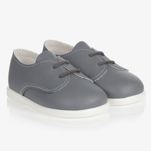 Early Days-Grey First Walker Shoes | Childrensalon