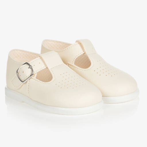 Early Days-Ivory First Walker Shoes | Childrensalon
