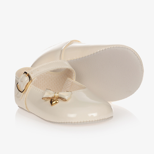 Early Days-Ivory Patent Pre-Walker Shoes | Childrensalon