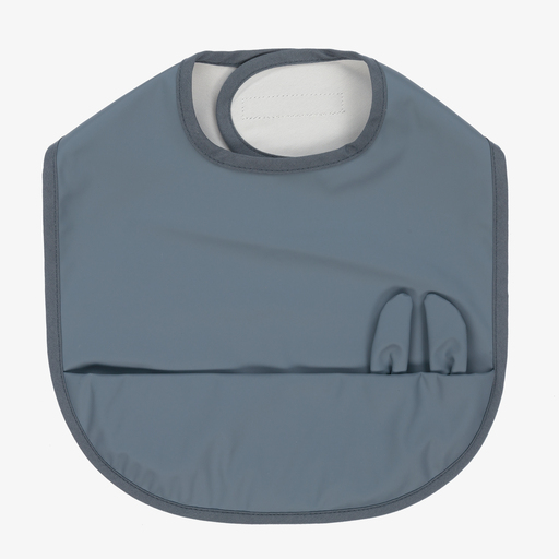 Elodie-Blue Bunny Baby Bib | Childrensalon