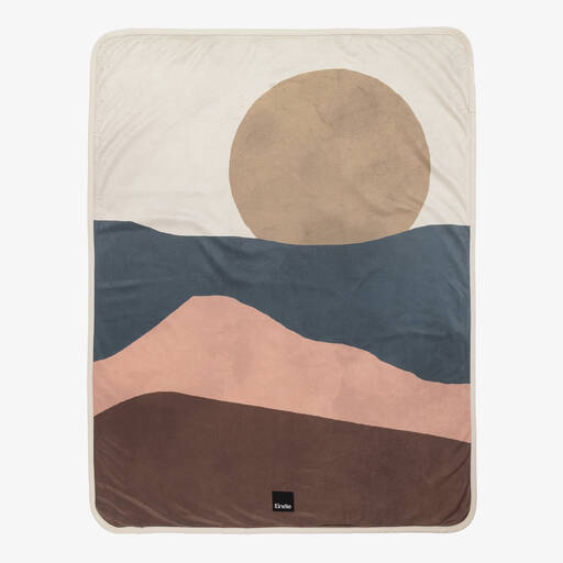 Elodie-Brown Velour Blanket (100cm) | Childrensalon