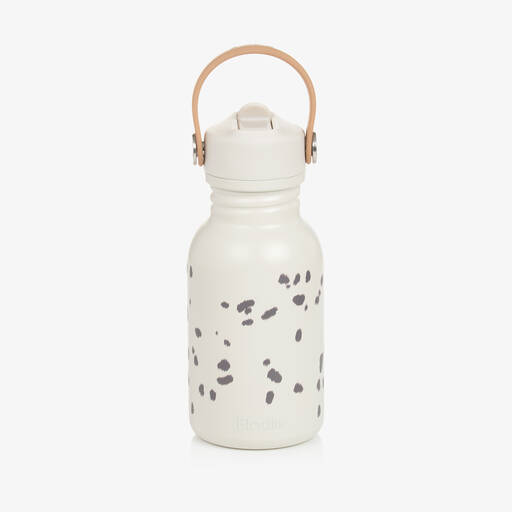 Elodie-Ivory Dalmatian Dots Water Bottle (16cm) | Childrensalon