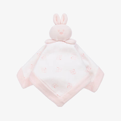 Emile et Rose-Baby Girls Pink Bunny Cotton Doudou (29cm) | Childrensalon