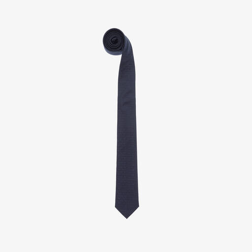 Emporio Armani- ربطة عنق حرير لون كحلي للأولاد | Childrensalon