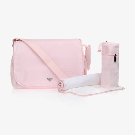 Emporio Armani-Розовая пеленальная сумка (36см) | Childrensalon
