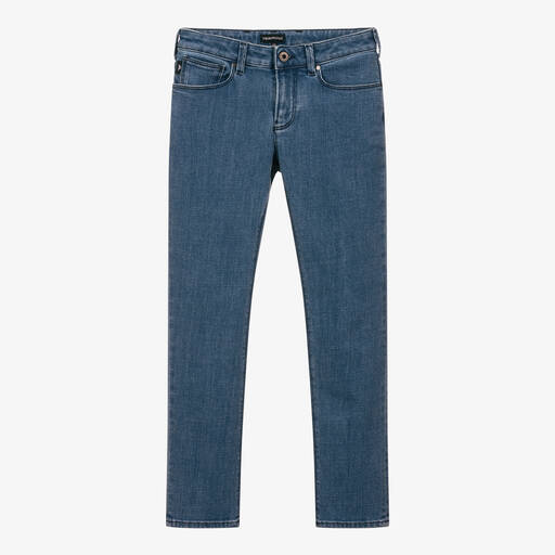 Emporio Armani-Blaue Teen Denim-Jeans (J) | Childrensalon