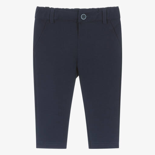 Everything Must Change-Boys Navy Blue Milano Jersey Trousers | Childrensalon