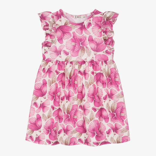 Everything Must Change-Girls Pink Floral Cotton Dress | Childrensalon