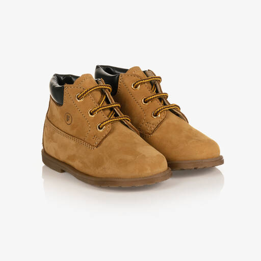 Falcotto by Naturino-Brown Leather Ankle Boots | Childrensalon