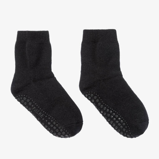 Falke-Grey Cotton Wool Slipper Socks | Childrensalon