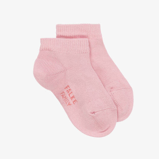 Falke-Pink Cotton Ankle Socks | Childrensalon
