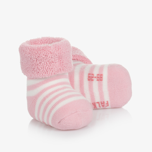 Falke-Pink Cotton Baby Socks | Childrensalon